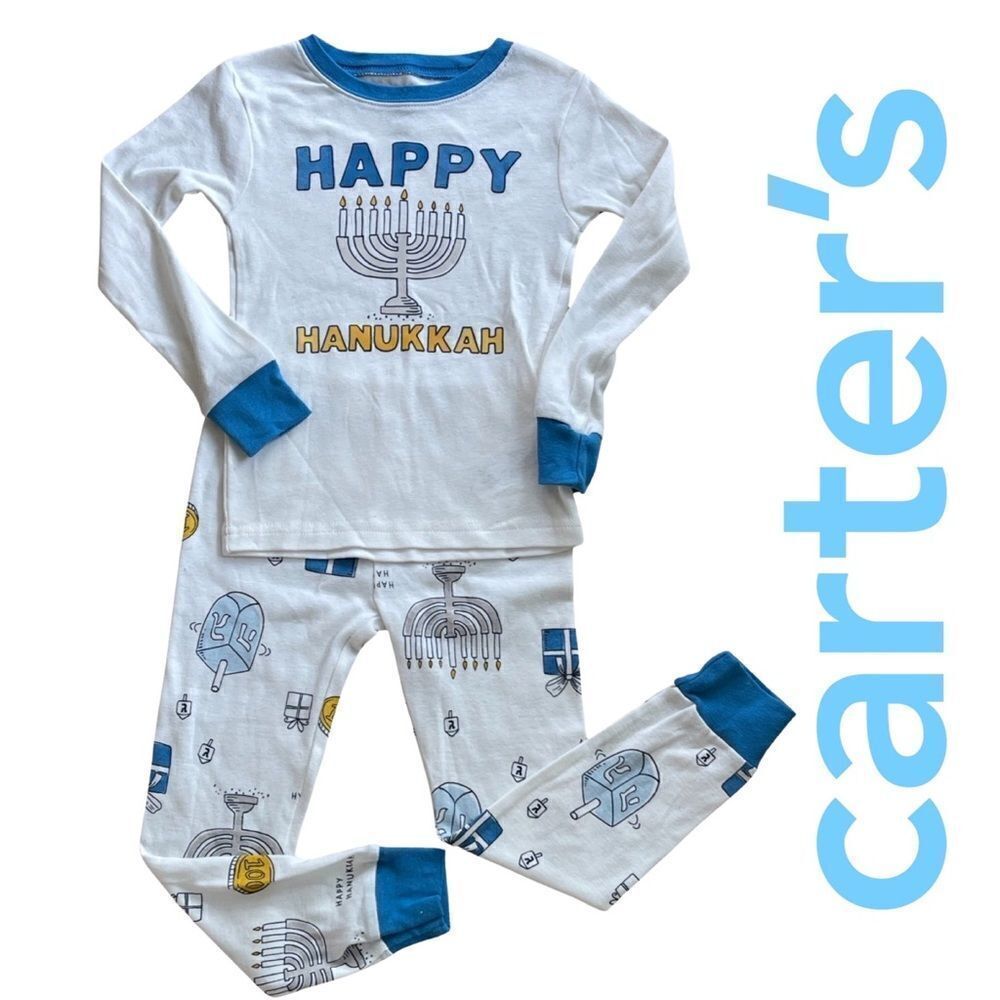 Boys 4T Carter's Hanukkah Top & Bottoms Pajama Set
NWT